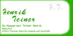 henrik teiner business card